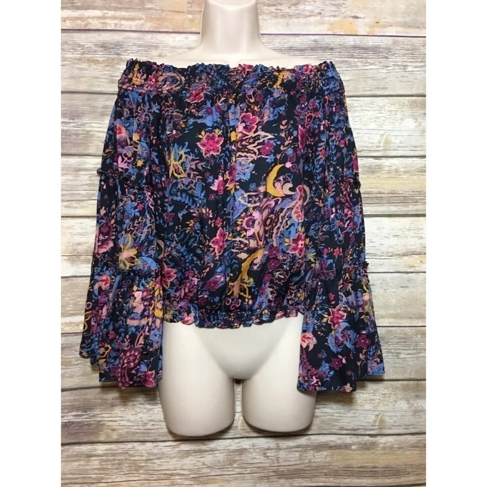 Free People Spirit Off Shoulder Top S NWT - Picture 2 of 4